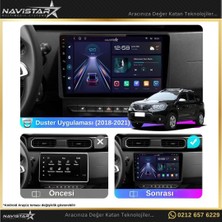 Navistar Dacia Duster 2018-2021 Model 4gb + 64GB Android 13 Kablosuz Carp