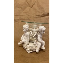 Rahan Buhardanlık Melek Çocuklar Seramik Cam Buhurdanlık