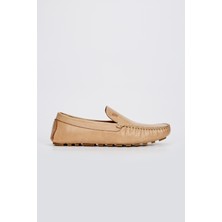 Valmenti Astro Erkek Bej  Deri Loafer Ayakkabı 355 13660 Erk Ayk Y23