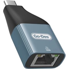 Go-Des RJ45 To Type-C Ethernet Dönüştürücü Otg Go Des GD-CT061 100MBPS