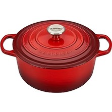 Le Creuset Dökme Demir Saplı Tencere 26 cm + Dökme Demir Izgara Tavası Kare 26 cm