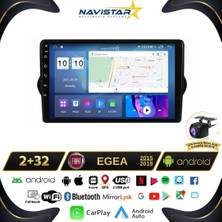 Navistar Fiat Egea 2015-2018 Model 2gb + 32GB Android 13 Kablosuz Carplay