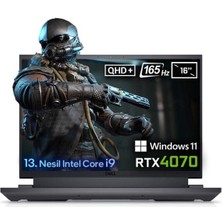 Dell Gaming G16 7630 Intel Core I9 13900HX 64GB 2tb SSD 8gb RTX4070 Windows 11 Home 16" Qhd+ 165Hz Taşınabilir Bilgisayar G76302401021H006