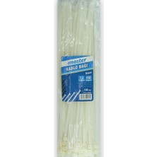 Master Kablo Bağı Plastik Cırt Kelepçe Beyaz 7.5X450 MM(100'LÜ)