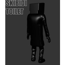 Skibidi Toilet - Şibili Tuvalet Tv Man- Kamera Adam Animasyon 3D Figür/büst 12 cm Boyutunda