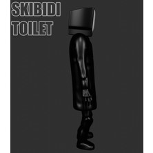 Skibidi Toilet - Şibili Tuvalet Tv Man- Kamera Adam Animasyon 3D Figür/büst 12 cm Boyutunda