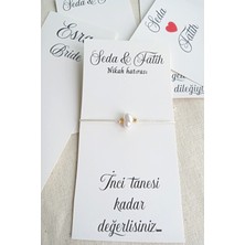 Emtory Home 30 Adet Şans Bilekliği -  Bride Hediye - Kına Hediye - Nedime Bileklik - Kişiye Özel