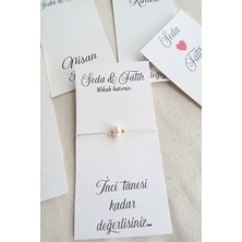 Emtory Home 30 Adet Şans Bilekliği -  Bride Hediye - Kına Hediye - Nedime Bileklik - Kişiye Özel