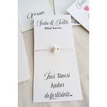 Emtory Home 30 Adet Şans Bilekliği -  Bride Hediye - Kına Hediye - Nedime Bileklik - Kişiye Özel