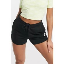 Nike Essantial Nsw Standart Kesim Siyah Kadın Günlük Stil Spor Şort