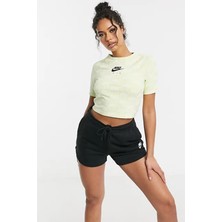 Nike Essantial Nsw Standart Kesim Siyah Kadın Günlük Stil Spor Şort
