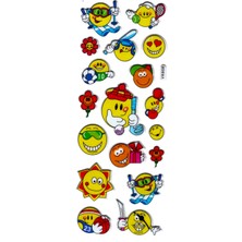 Limmy Sticker Kabartmalı Stiker Defter, Planlayıcı Komik Emoji (VK608) 16X7 cm