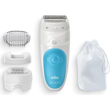 Braun Silk-Épil 5 5605 Sensosmart, Kablosuz, Islak&kuru, 3'ü 1 Arada Epilatör
