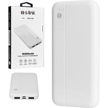 S-Lınk IP-G10N Beyaz Mıcro+Type C Girişli 10000 Mah Taşınabilir Şarj Cihazı Powerbank