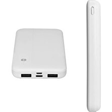 S-Lınk IP-G10N Beyaz Mıcro+Type C Girişli 10000 Mah Taşınabilir Şarj Cihazı Powerbank