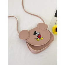 Minibuki Mickey Mouse Figürlü Çocuk Deri Çanta 12CM