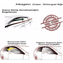 Ezber Fiat Tipo Tempra Cam Rüzgarlığı 4 Lü Mügen Tip Rüzgarlık