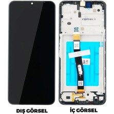 Teknonet Samsung Galaxy A22 5G Uyumlu Org Lcd+Dokunmatik+Çıtalı (Siyah) NT-103164