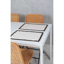 Bedinn Yılbaşı Amerikan Servisi 2'li Pamuk Keten Yeni yıl 30x45 Cm