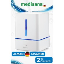 Medisana Alman Tasarım Ultrasonik Sessiz Ledli Dokunmatik 3.8 lt Su Tanklı Buharlı Hava Nemlendirme Cihazı