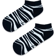 Carnaval Socks Patik Zebra Desenli Renkli Spor Çorap