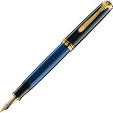 Pelikan Souveran M800 Dolma Kalem Mavi-Siyah F Uç