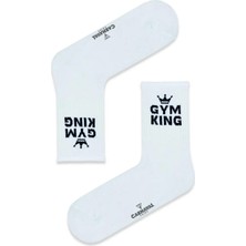 Carnaval Socks Taç Gym Kıng Desenli Renkli Spor Çorap
