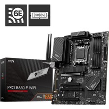 Msı Pro B650-P Wıfı Ddr5 6000MHZ 1xhdmı 1xdp 2xm.2 USB 3.2 Atx Am5 ( Amd Am5 7000 Serili Işlemci Uyumlu)