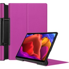 Puluz Lenovo Yoga Pad Pro 13 Inch Yf K606F Için Deri Tablet Kılıfı - Mor (Yurt Dışından)