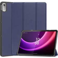 Puluz Lenovo Tab P11 Gen 2 Için Deri Tablet Kılıfı - Koyu Mavi (Yurt Dışından)