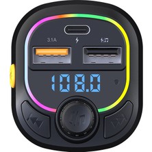 Puluz Araba Mp3 Çalar Stereo Fm Verici C28 - Siyah (Yurt Dışından)