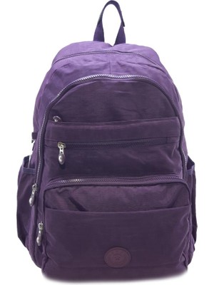 Baginn Klinkır Okul Çantası Yağmur Geçirmez Çok Cepli Hafif Kumaş Lise Ortaokul Okul Çantası Kadın Sırt Çantası