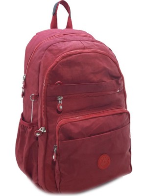 Baginn Klinkır Okul Çantası Yağmur Geçirmez Çok Cepli Hafif Kumaş Lise Ortaokul Okul Çantası Kadın Sırt Çantası