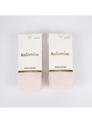 Katamino Lacoste Bebek Külotlu Çorap K30066 Pudra