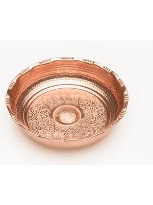 Dmt Copper Home Gaziantep Bakırdan Otantik Hamam Tası Çap:18 cm 0,9 mm Kalınlık