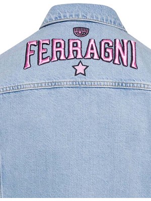 Chiara Ferragni Indigo Kadın Denim Ceket 74CBS400