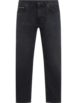 Tommy Hilfiger Normal Bel Normal Paça Slim Fit Siyah Erkek Denim Pantolon MW0MW320801B1