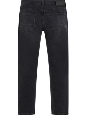 Tommy Hilfiger Normal Bel Normal Paça Slim Fit Siyah Erkek Denim Pantolon MW0MW320801B1