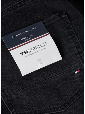 Tommy Hilfiger Normal Bel Normal Paça Slim Fit Siyah Erkek Denim Pantolon MW0MW320801B1