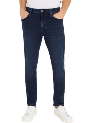 Tommy Hilfiger Normal Bel Normal Paça Slim Fit Siyah Erkek Denim Pantolon MW0MW320881BN