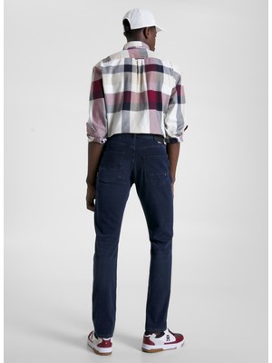 Tommy Hilfiger Normal Bel Normal Paça Slim Fit Siyah Erkek Denim Pantolon MW0MW320881BN