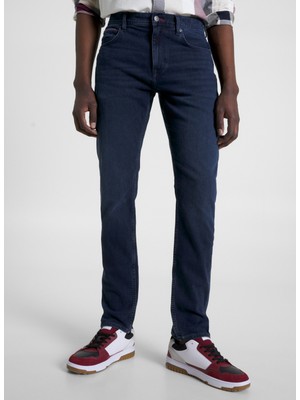 Tommy Hilfiger Normal Bel Normal Paça Slim Fit Siyah Erkek Denim Pantolon MW0MW320881BN