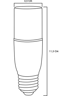 E27 SMD LED AMPUL T37 OPAL 7W 3000K Gün Işığı ERD-254