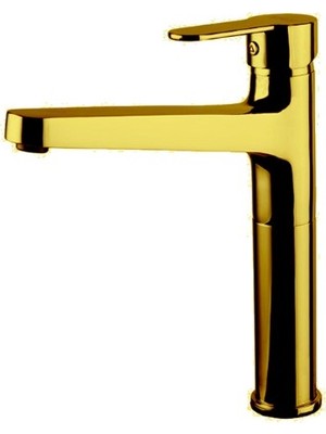 Newarc Domino Çanak Tipi Lavabo Bataryası Altın 971008