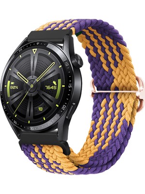 Ally 20MM Gear S2, R600 Watch S4 42MM, Huawei Watch Gt, 20MM Japon Tokalı Elastik Kayış Kordon