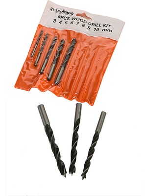 Senbang 8 Parça Ahşap Ağaç Matkap Ucu