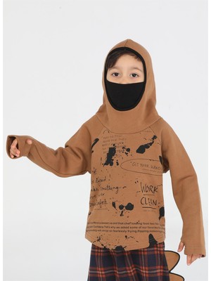 Casabony Ninja New Shape Kahve  Sweatshirt