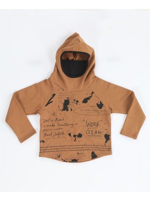 Casabony Ninja New Shape Kahve  Sweatshirt