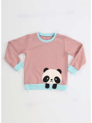 Casabony Panda Gülkurusu Kız Çocuk Sweatshirt