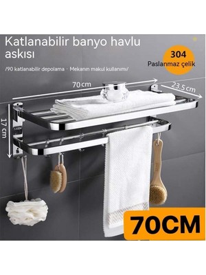 304 Paslanmaz Çelik Havlu Askısı Banyo Rafı (Yurt Dışından)